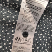 Haut Esprit Femme M Noir Pois Blancs Manches 3/4 Viscose Neuf Étiquette