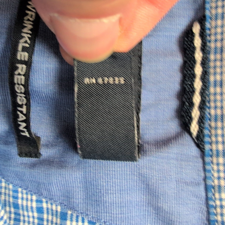 Chemise Nautica Bleue À Carreaux Manches Longues Taille L