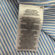 Chemise Ralph Lauren Taille M Classic Fit Bleu Rayures Coton Logo Bleu Marine
