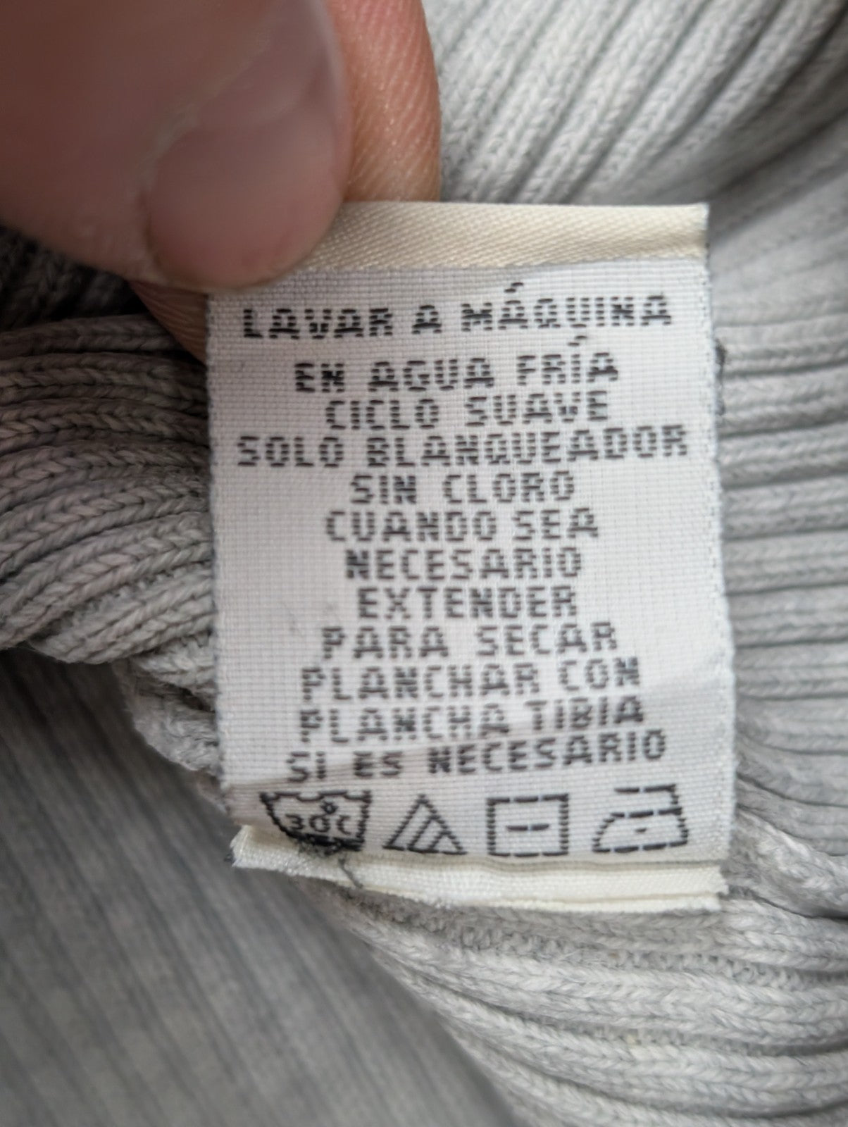 Pull POLO RALPH LAUREN Gris Maille Côtelée Logo Drapeau USA Taille L Coton Luxe