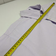 Chemise CHAPS lila violet uni manches courtes taille L Homme