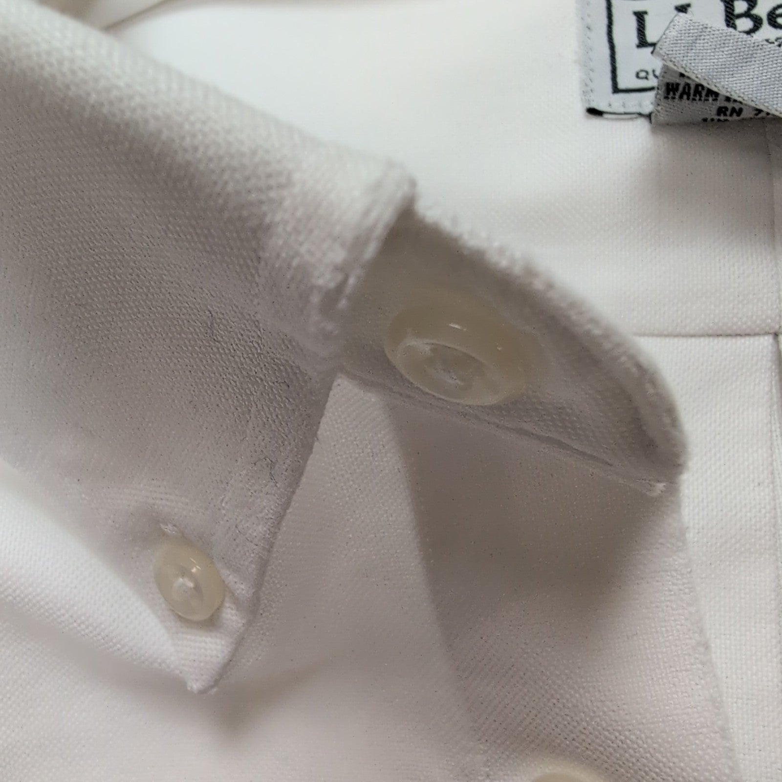 Chemise L.L. BEAN Homme XXL Blanche Manches Courtes Poche Wrinkle Free