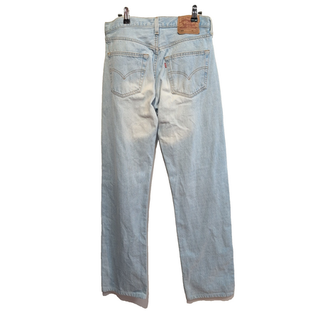 Levi’s 501 Jean Homme W32 L36 Bleu Clair Vintage Pantalon Bouton