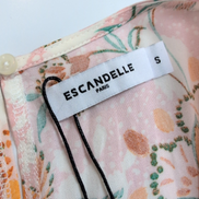 Robe Escandelle Paris T.S Rose Fleurie Viscose Neuve Avec Étiquette