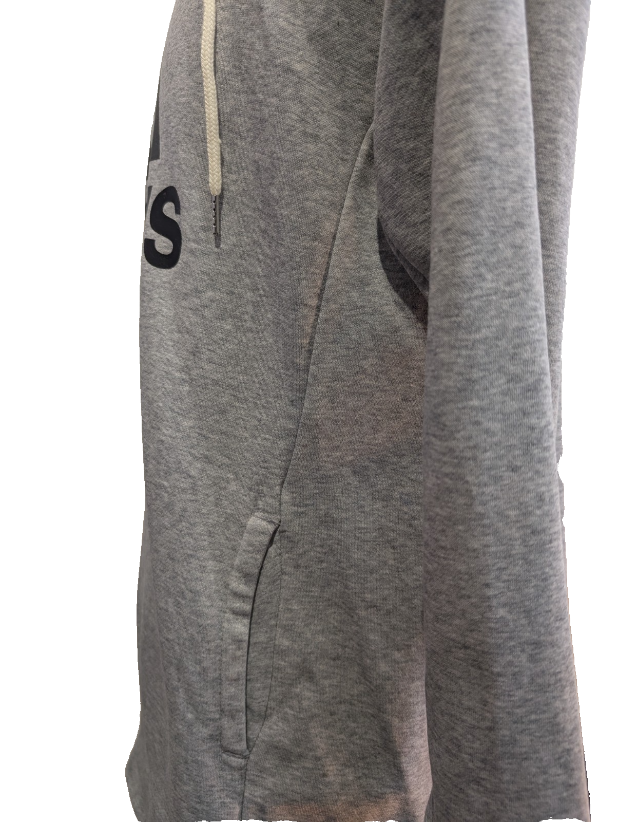 ➜ Sweat à Capuche Adidas Vintage - Logo Poitrine - Gris - Taille S
