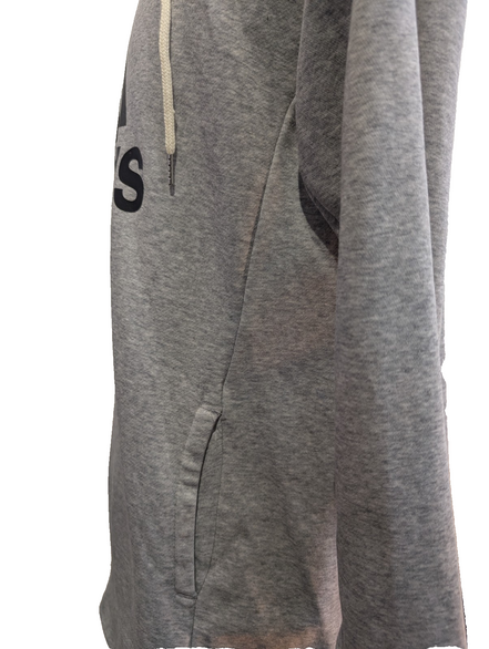 ➜ Sweat à Capuche Adidas Vintage - Logo Poitrine - Gris - Taille S