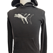 Sweat à Capuche Puma Noir Poche Kangourou - Taille L (13-14 ans)