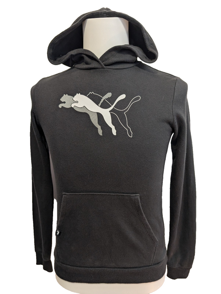 Sweat à Capuche Puma Noir Poche Kangourou - Taille L (13-14 ans)