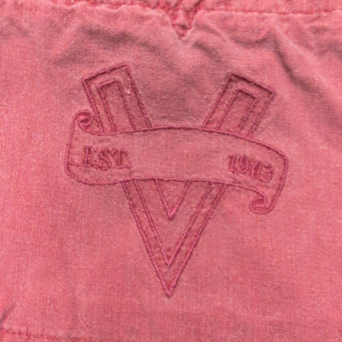 Chemise Harley Davidson L Rouge Patinée Made in Hong Kong Coton Vintage