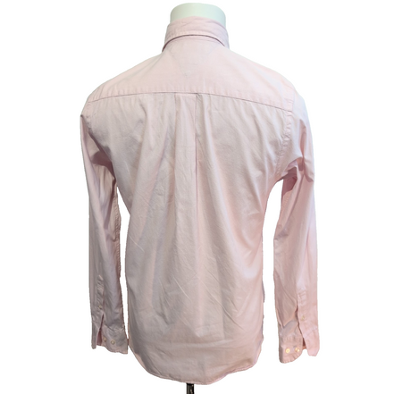 Chemise Tommy Hilfiger Homme Taille XS Coupe Ajustée Rose Micro Carreaux Poche