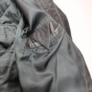 Blouson Cuir XL Bomber Aviateur Pure Stuff Noir Vintage 90s Veste Oversize |53c