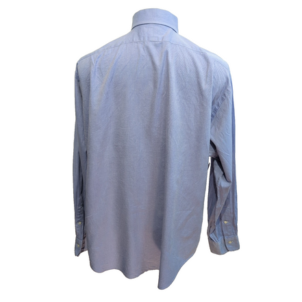 Chemise Polo Ralph Lauren Regent Classic Fit Bleu XL Sans Logo Coton