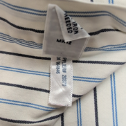 Chemise Ralph Lauren XL Custom Fit Bleu Blanc Rayures Shirt Button Down Coton