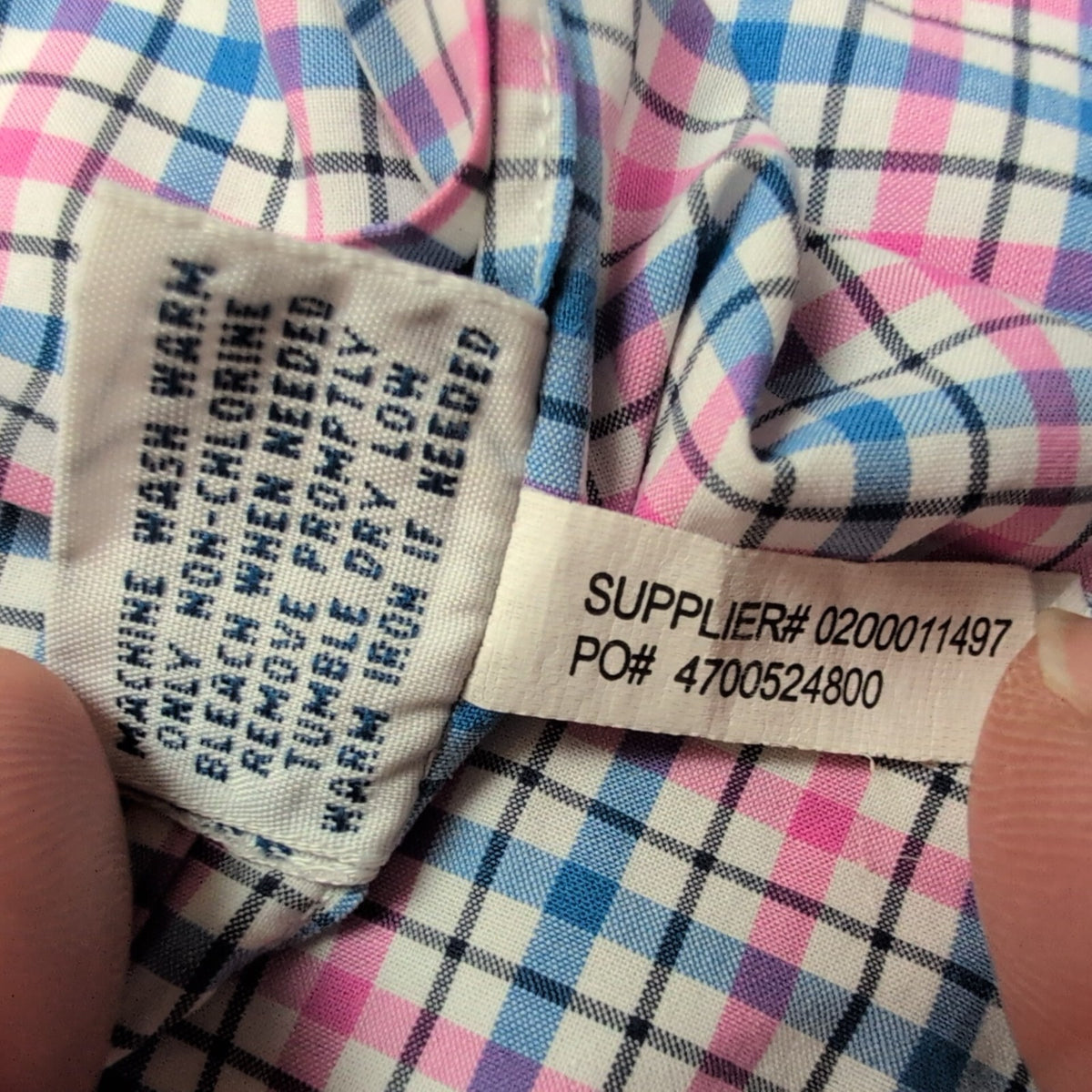 Chemise Ralph Lauren XL Coton Stretch Carreaux Bleu Rose Logo Bleu