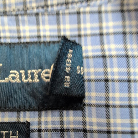 Chemise Ralph Lauren XL XXL Bleue Carreaux 100% Coton Grande Taille