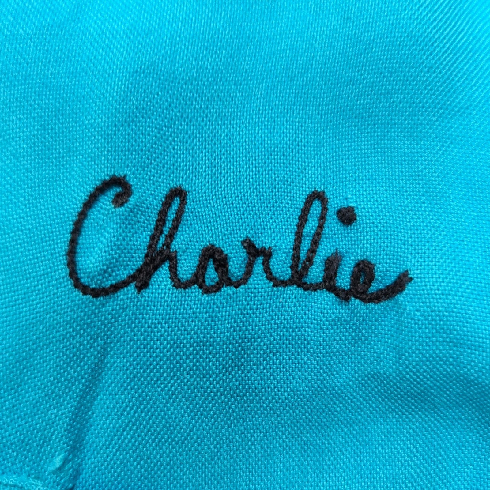 Chemise hawaïenne The Suringster L bleue brodée 100% soie manches courtes