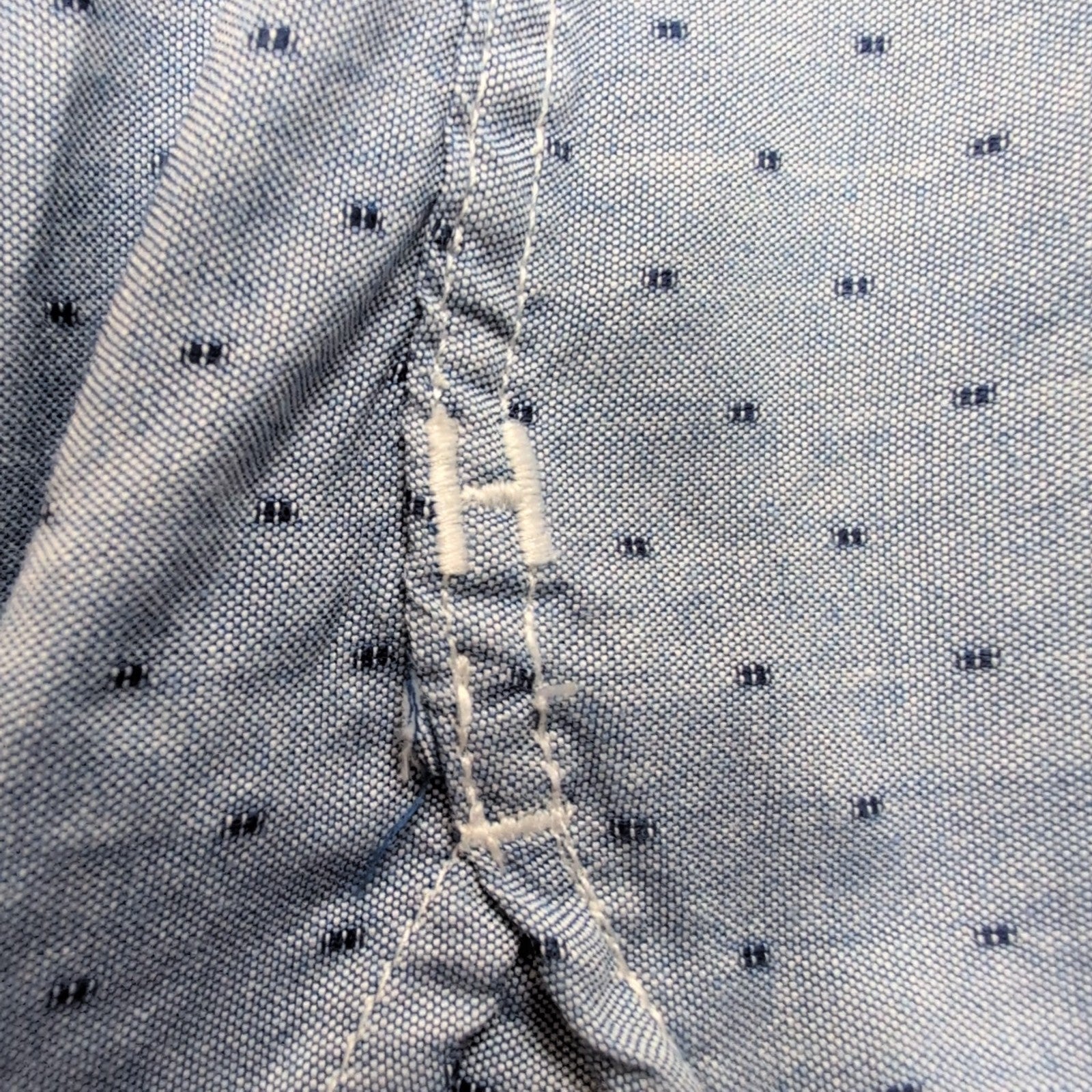 Chemise Tommy Hilfiger Bleue à Motifs Manches Longues 1 Poche - Taille S/M