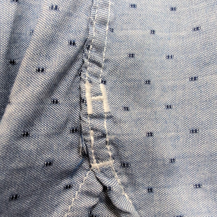Chemise Tommy Hilfiger Bleue à Motifs Manches Longues 1 Poche - Taille S/M