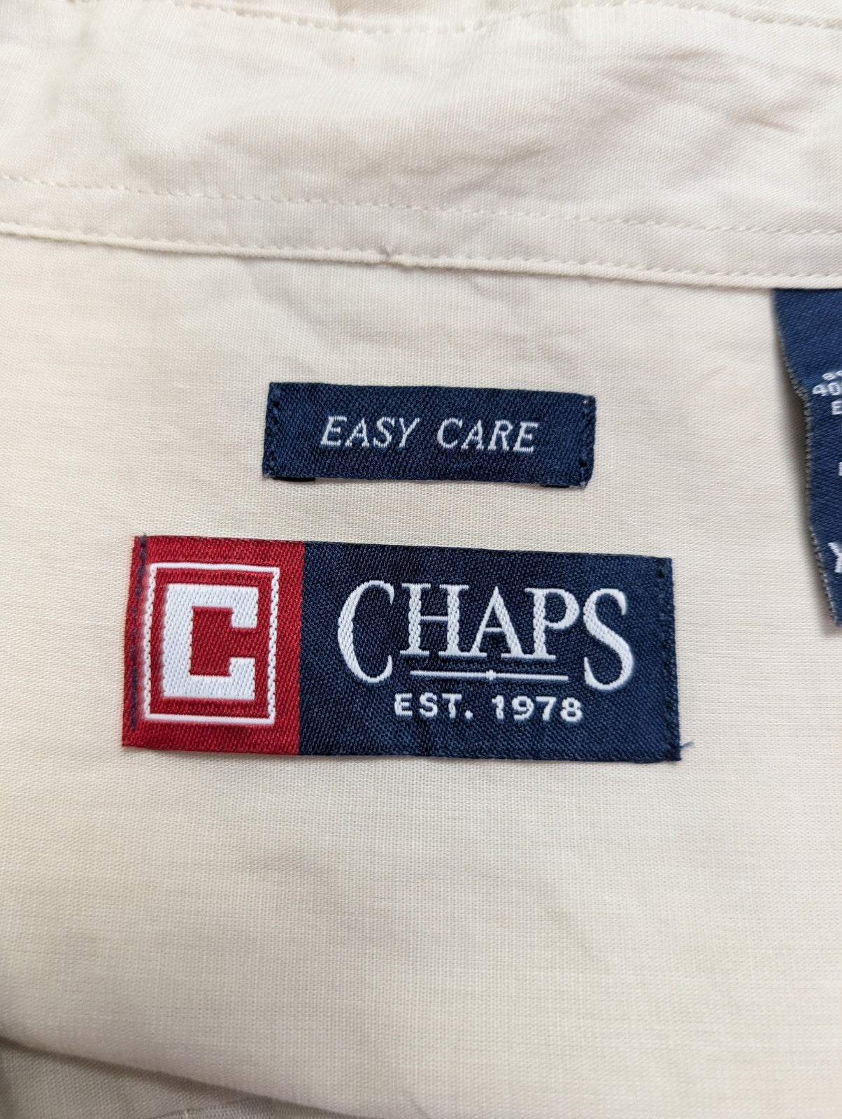 Chemise CHAPS beige crème taille XL VINTAGE