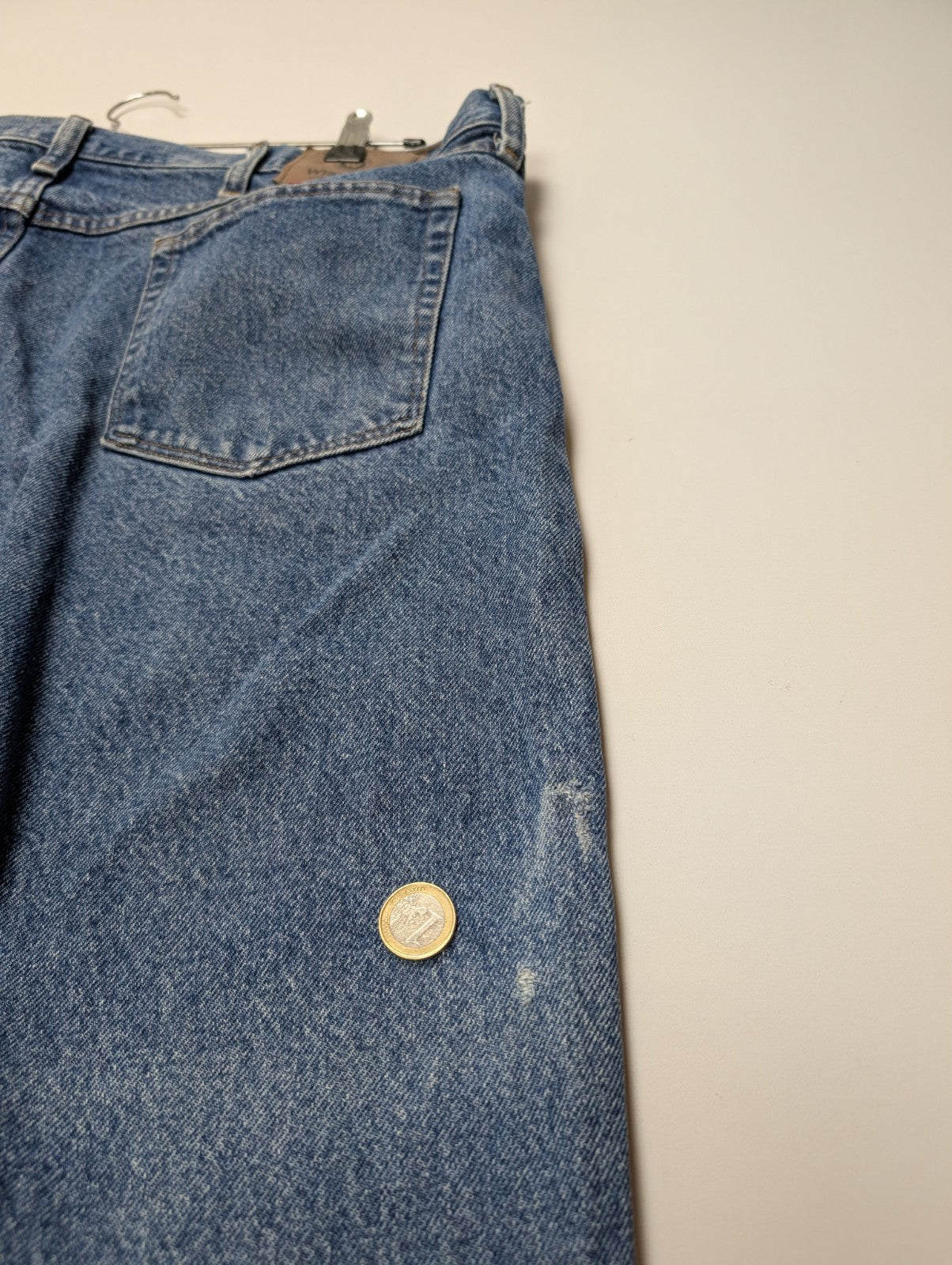 Jean Wrangler Vintage Regular Fit Homme W40 L30 Bleu Denim Classic Straight