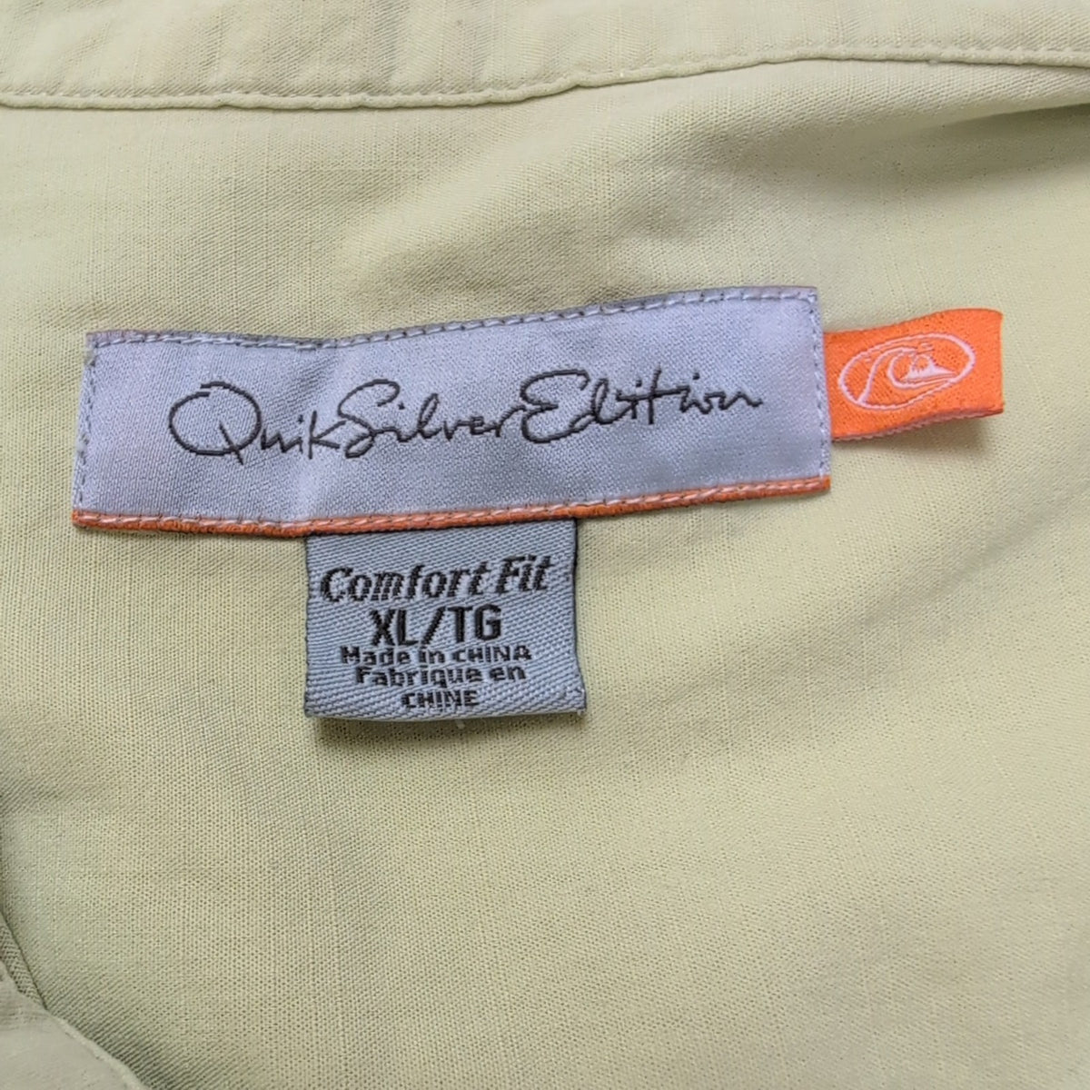 Chemise Hawaïenne Quiksilver XL TG Polynésic Comfort Fit Palmiers Boutons Bois