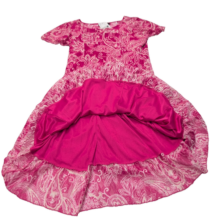 Robe Christine Laure S Rose Fuchsia Motif Paisley Neuve Étiquette