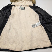 Veste Longue femme LEVI'S Noire Doublée Sherpa Fourrure - Taille XL
