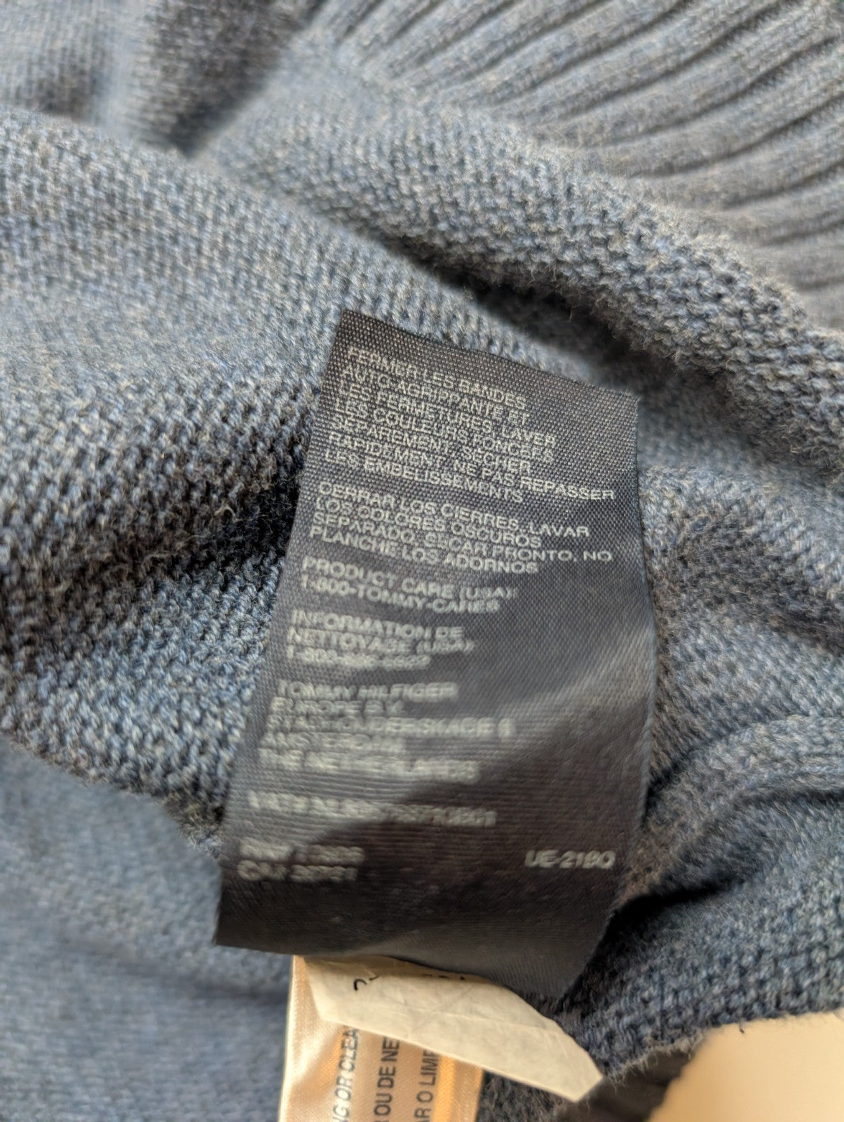 Gilet zippé Tommy Hilfiger vintage bleu homme taille M