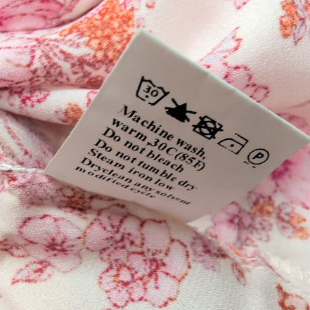 Chemisier Gentle Fawn Femme 2XL Fleuri Rose Manches Poète Neuf