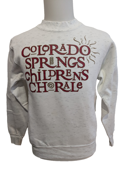 Sweat Oneita Vintage USA Colorado Springs Children Chorale Marine Taille S / M