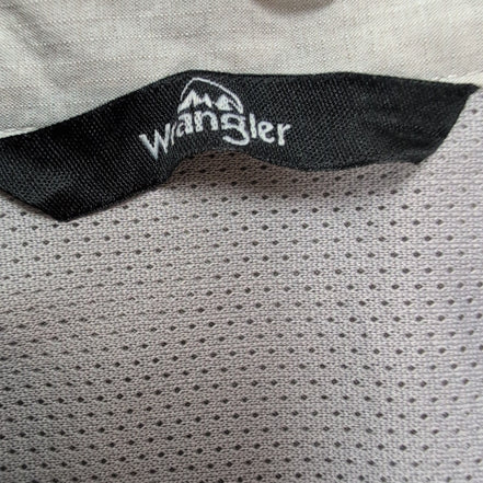 Chemise Wrangler Manche Courte Crème Nylon Taille L Deux Poches