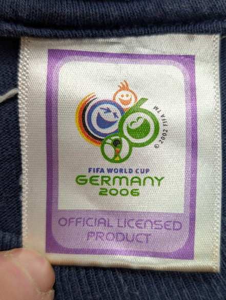 T-SHIRT USA 🇺🇸 FIFA World Cup 2006 Germany Jerzees M Football Vintage |111T