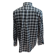 Chemise LL Bean L Bleu Vert Carreaux Wrinkle Free Coton Poche USA longues mch