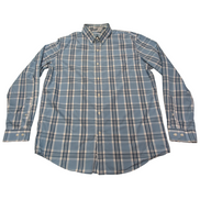 Chemise L.L Bean bleue à carreaux taille L #124e