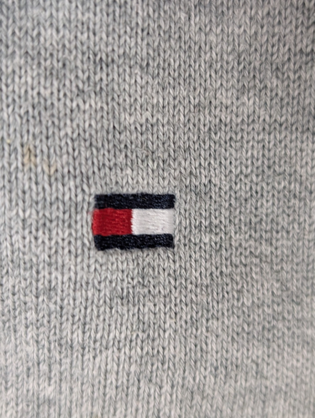 Pull Tommy Hilfiger - Col rond - Gris - 100% Pima Cotton - Taille XL/XXL