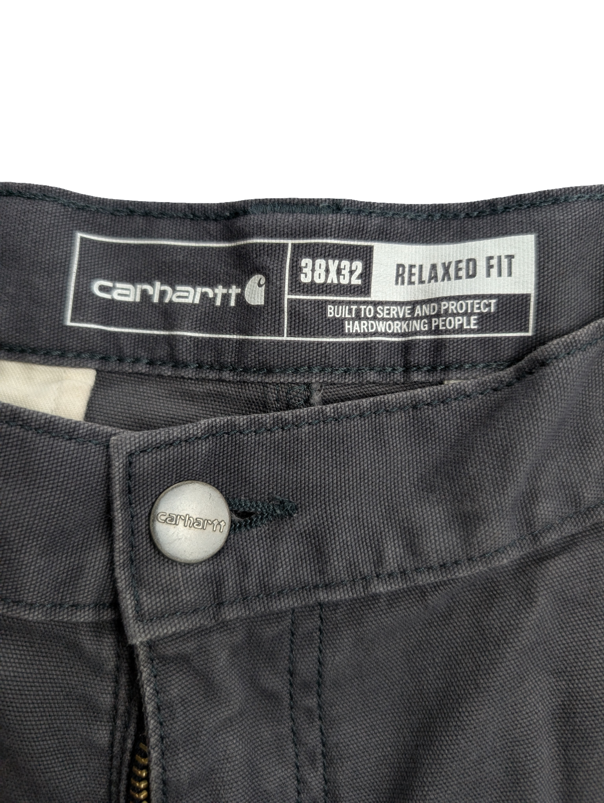 Pantalon Carhartt cargo gris foncé taille 38x32 Très bon état