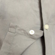 Chemise Nautica M Kaki Unie Logo Ton sur Ton Rayonne Coton Manches Courtes