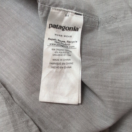 Chemise Patagonia grise manches courtes une poche taille L