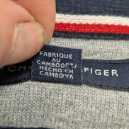 Pull Tommy Hilfiger - Col V - Gris - Taille XL/XXL