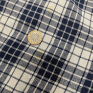 Chemise Flanelle CHAPS L Bûcheron Bleu Blanc 100% Coton |283S