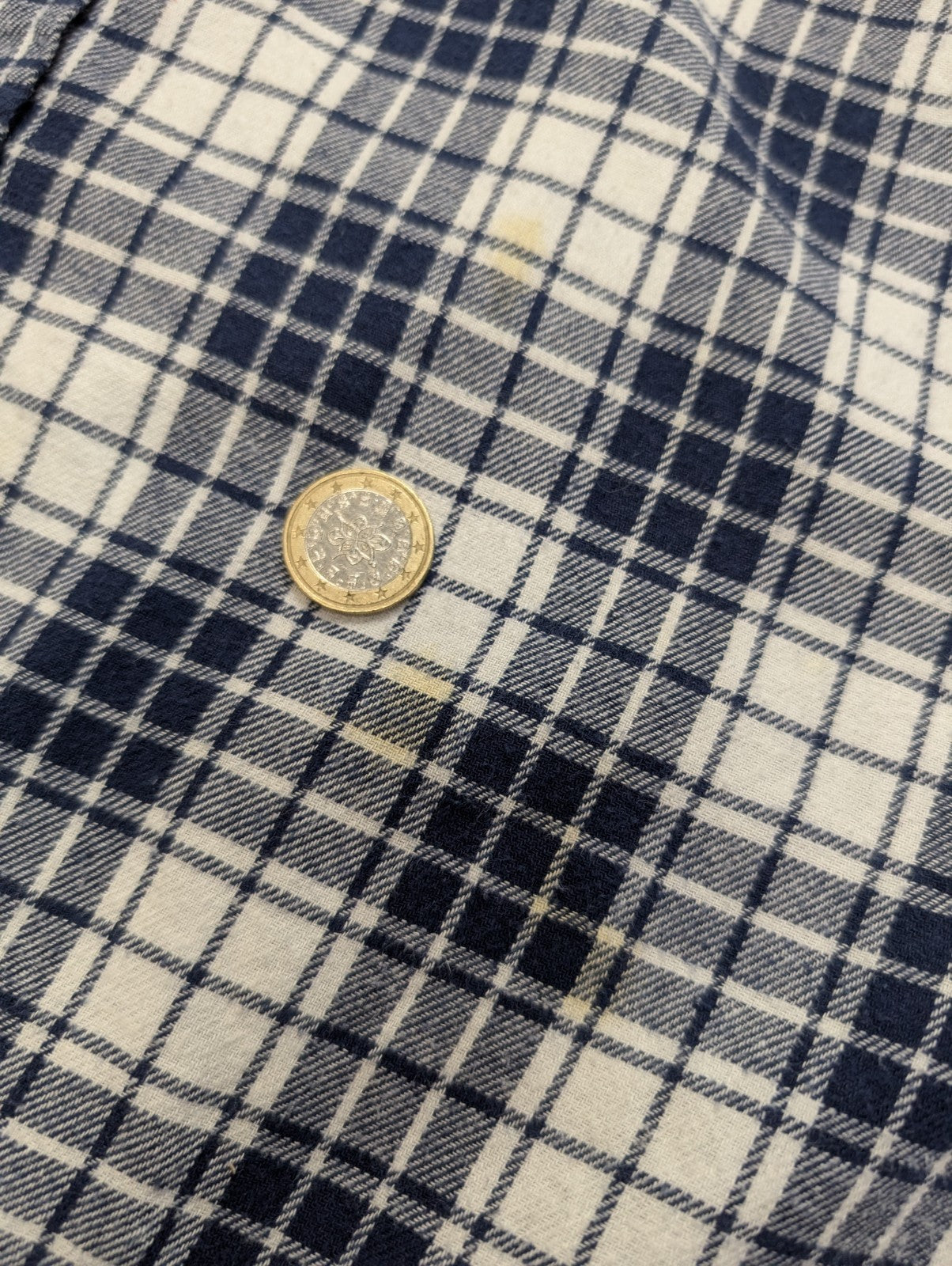 Chemise Flanelle CHAPS L Bûcheron Bleu Blanc 100% Coton |283S