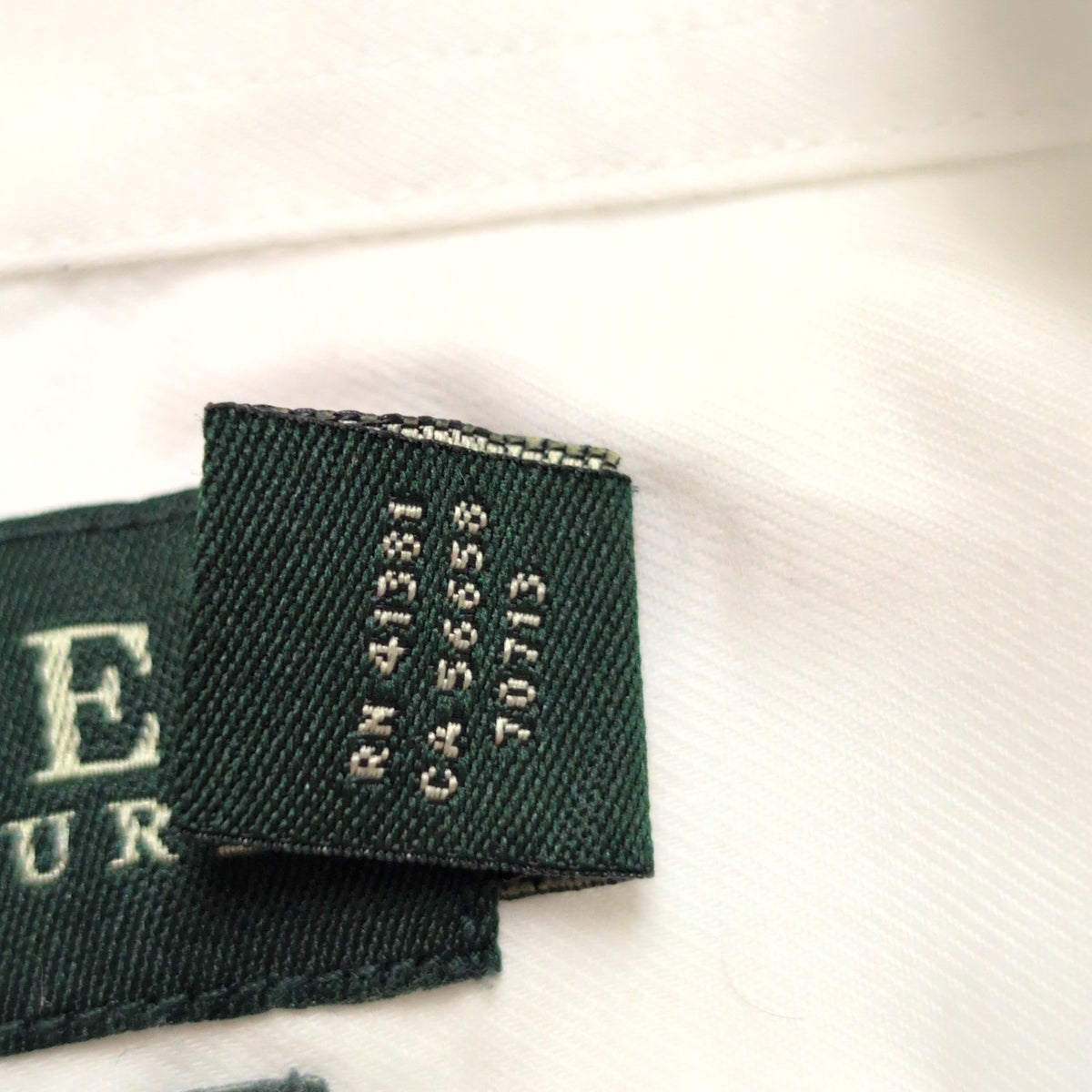 Chemise Lauren Ralph Lauren Slim Fit L XL Blanche 100% Coton Manches longues