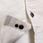 Chemise L.L.Bean XL Tall Écru Tissu Épais Vintage 2 Poches manches longues