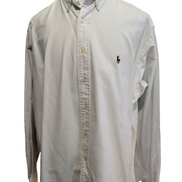 Chemise Polo Ralph Lauren Shirt Yarmouth XL XXL Oxford Blanche Logo Button Down