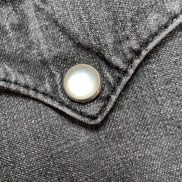 Chemise en jean Levi's noir gris foncé style western patiné Taille L