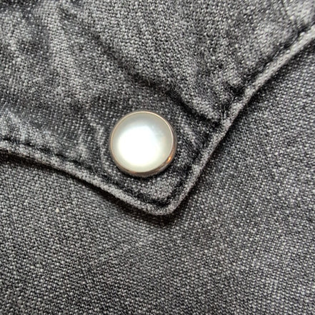 Chemise en jean Levi's noir gris foncé style western patiné Taille L