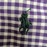 Chemise Ralph Lauren Custom Fit M Violet Carreaux Logo Vert
