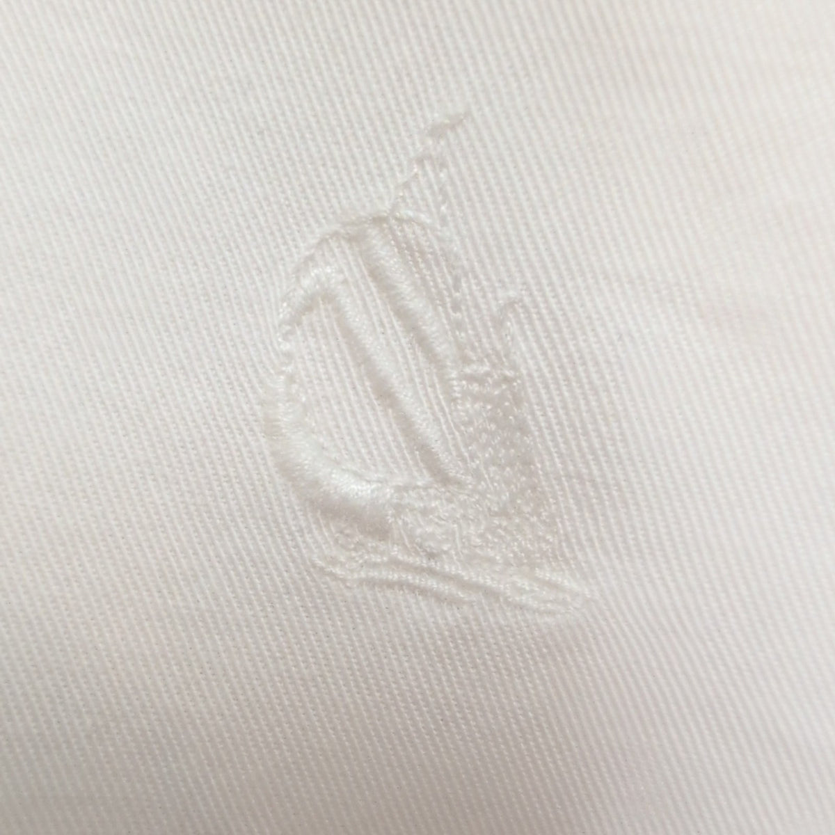 Chemise Nautica vintage col pointe L blanche coton logo brodé rare manches long