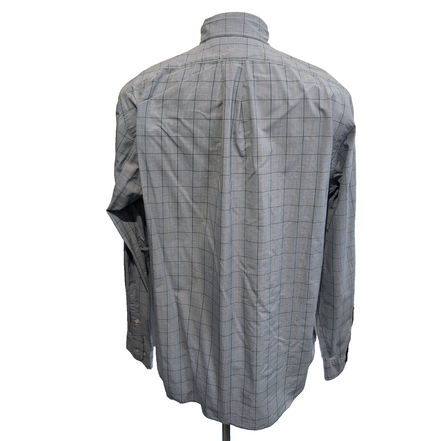 Chemise Ralph Lauren L Bleue Verte Carreaux Logo Vert Manches Longues