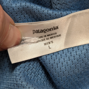 Polo Patagonia Capilene Bleu Col Zippé - Taille L Ajusté